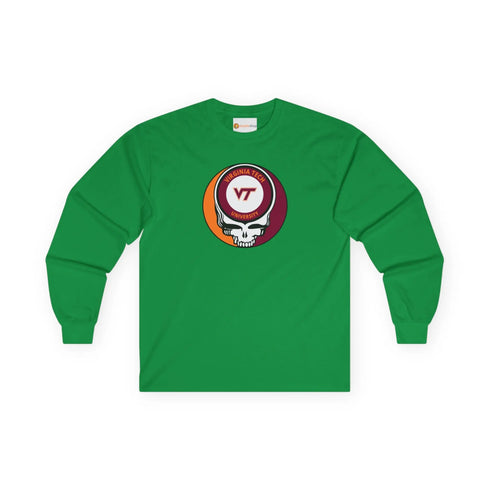 Virginia Tech Grateful Dead Long Sleeve Tee StealieShop