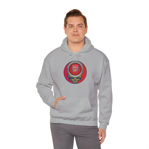 Arsenal Grateful Dead Steal Your Face Unisex Hoodie StealieShop