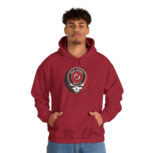 New Jersey Devils Grateful Dead Unisex Heavy Blend Hoodie StealieShop