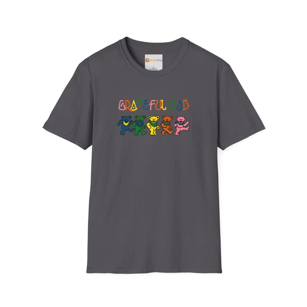 Grateful Dead - Grateful Dad Colors Dancing Bears Grateful Dead T-Shirt - StealieShop
