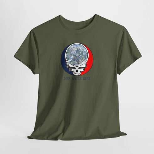 Deer Valley Trail Map Stealie Grateful Dead T-Shirt