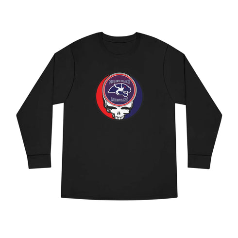 Grateful Dead - Miller Place Wrestling Stealie Long Sleeve Crewneck Tee - StealieShop