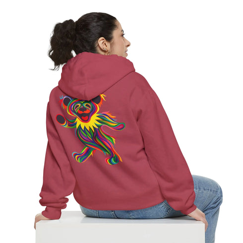 Grateful Dead - Tie-Dye Bear Vineyard Collection Two-Sided Unisex Garment-Dyed Hoodie - StealieShop