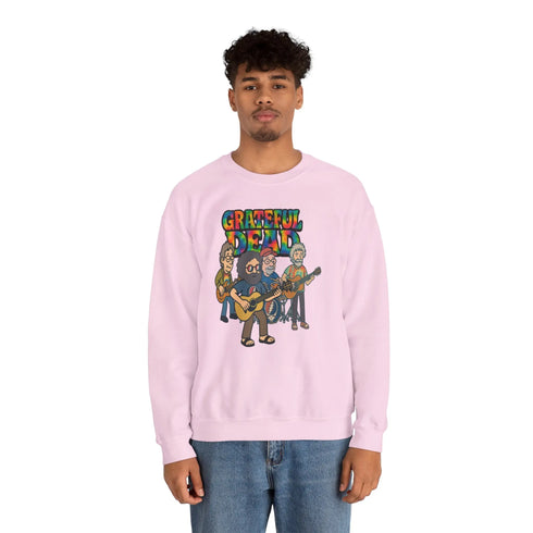 Grateful Dead - Jerry and The Band | Life is dead. Crewneck Sweatshirt - StealieShop