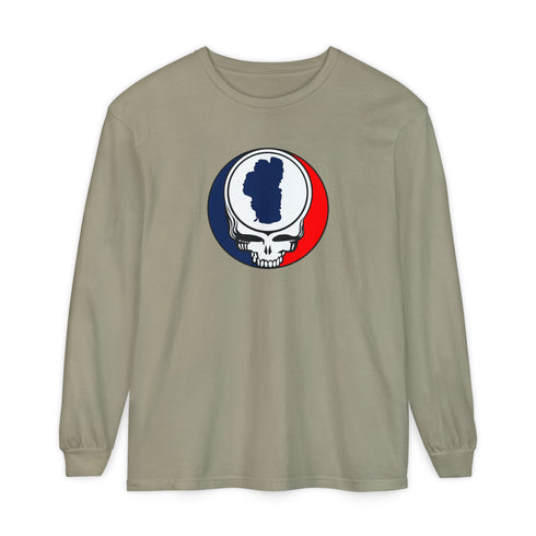 Lake Tahoe Stealie Garment-Dyed Long Sleeve T-Shirt