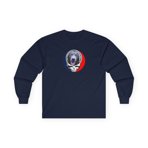 Custom Dog Stealie Grateful Dead Long Sleeve Tee (99)