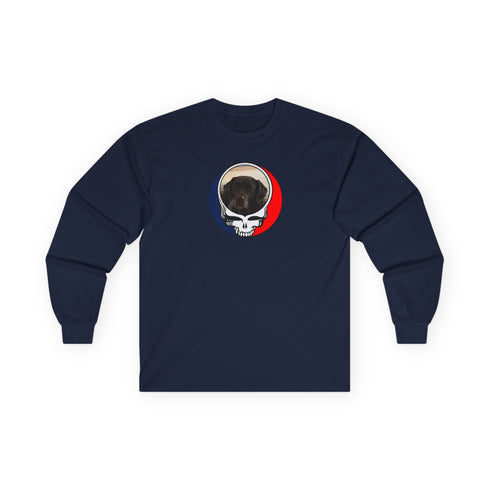Custom Dog Stealie Grateful Dead Long Sleeve Tee (74)