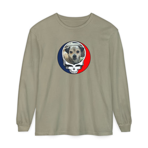 Custom Dog Garment-Dyed Long Sleeve T-Shirt (47)