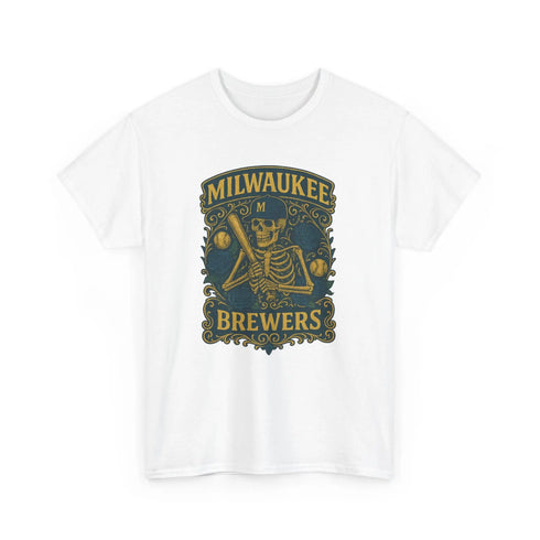 Grateful Dead - Milwaukee Brewers Retro Poster Art T-shirt - StealieShop