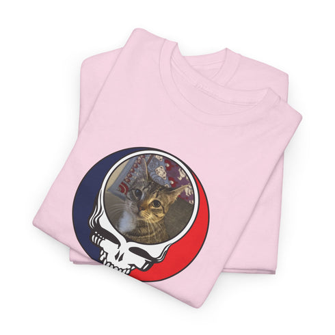 Custom Cat Stealie Unisex Grateful Dead T-Shirt (59-2)