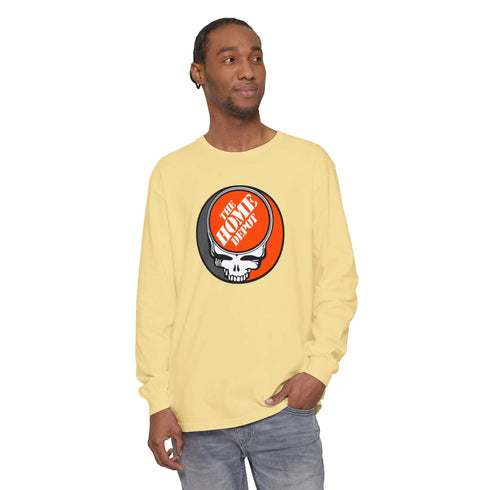 Grateful Dead - Home Depot Garment-Dyed Long Sleeve T-Shirt - StealieShop