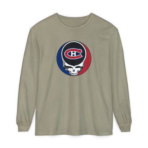 Montreal Canadiens Vineyard Collection Unisex Garment-Dyed Long Sleeve T-Shirt