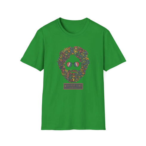 Grateful Dead - Jerry Garcia Dancing Bears Face - Vineyard Collection Grateful Dead TShirt - StealieShop