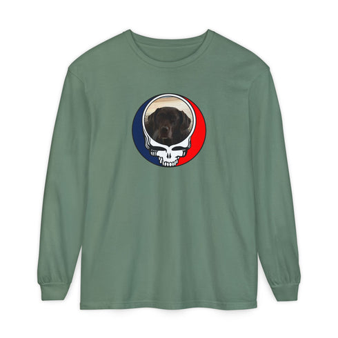 Custom Dog Garment-Dyed Long Sleeve T-Shirt (74)
