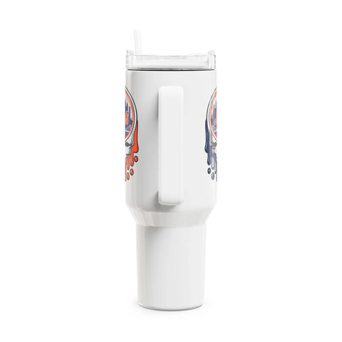 Grateful Dead - New York Mets Dripping Stealie "Fat Man" Tumbler, Double Insulated 40oz Travel Mug - StealieShop