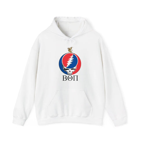 Beta Theta Pi Grateful Dead Hoodie - Hooded Sweatshirt - StealieShop