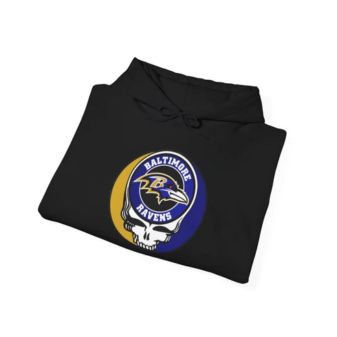 Baltimore Ravens Stealie Grateful Dead Hooded Sweatshirt - NFL