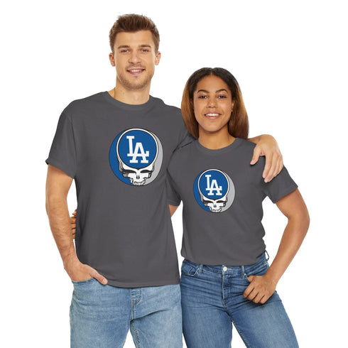Los Angeles Dodgers Grateful Dead Steal Your Face T-Shirt StealieShop