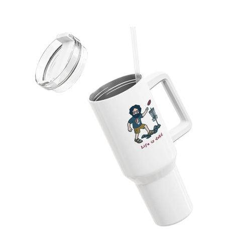 Grateful Dead - Disc Golfin' Jerry - Life is dead. "Fat Man" Tumbler, Double Insulated 40oz Travel Mug - StealieShop