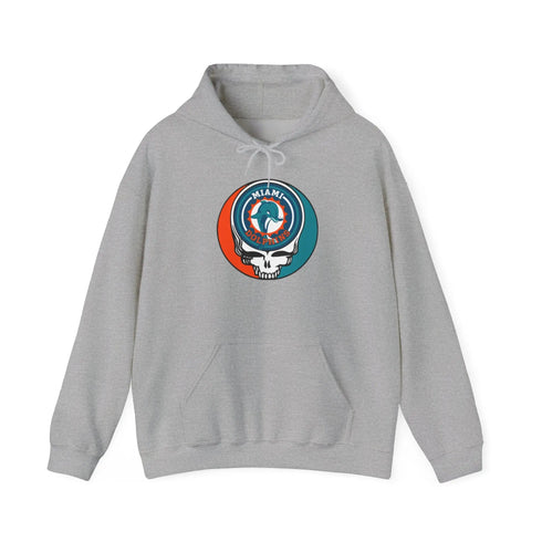 Miami Dolphins Original Stealie Grateful Dead Hooded Sweatshirt - NFL