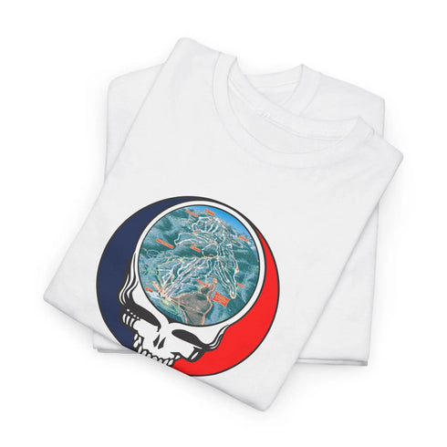 Gore Mountain Trail Map Stealie Grateful Dead T-Shirt