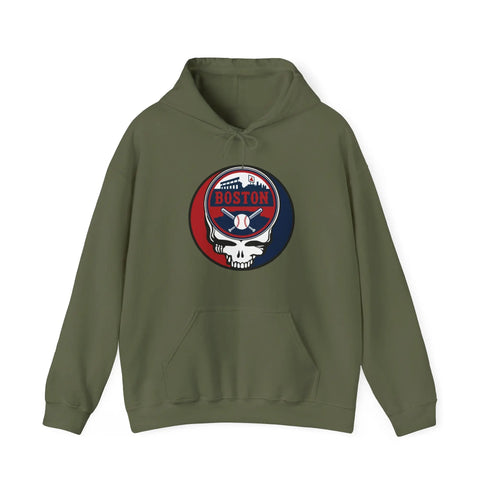 Grateful Dead - Boston Baseball Grateful Dead Unisex Heavy Blend Hoodie - Hooded Sweatshirt - StealieShop