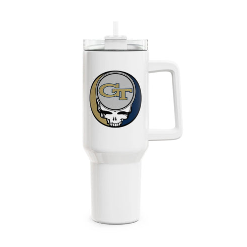 Grateful Dead - Georgia Tech Stealie "Fat Man" Tumbler, Double Insulated 40oz Travel Mug - StealieShop