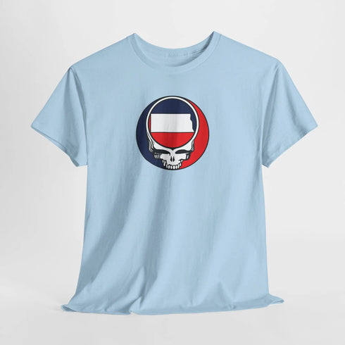 North Dakota Map Stealie Grateful Dead T-Shirt