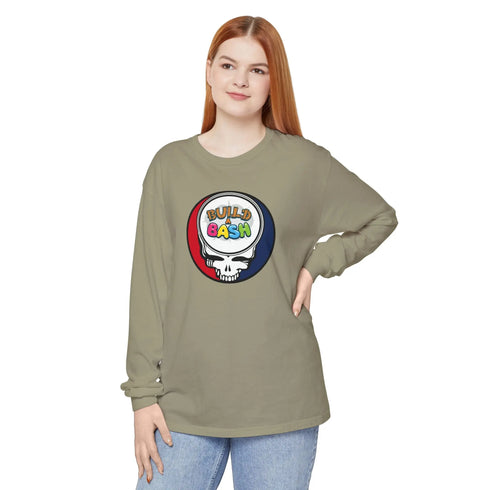 Grateful Dead - Build A Bash Garment-Dyed Long Sleeve T-Shirt - StealieShop