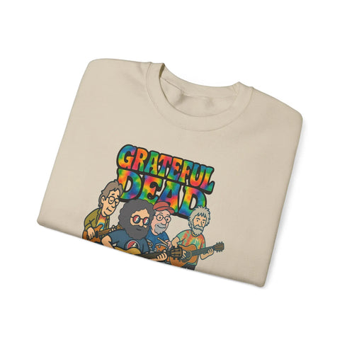 Grateful Dead - Jerry and The Band | Life is dead. Crewneck Sweatshirt - StealieShop