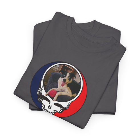 Custom Dog Stealie Grateful Dead T-Shirt