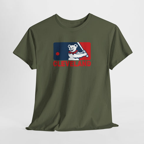 Cleveland Guardians Dancing Bear MLB Logo Unisex Grateful Dead T-Shirt