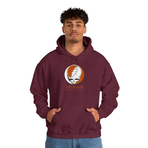 University of Texas Grateful Dead Unisex Heavy Blend Hoodie - Hooded Sweatshirt - UT Austin - StealieShop