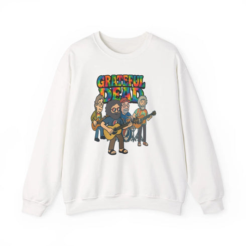 Grateful Dead - Jerry and The Band | Life is dead. Crewneck Sweatshirt - StealieShop