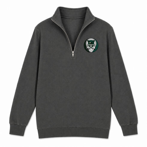 Philadelphia Football - Premium Grateful Dead Quarter-Zip Pullover - Charcoal - 5