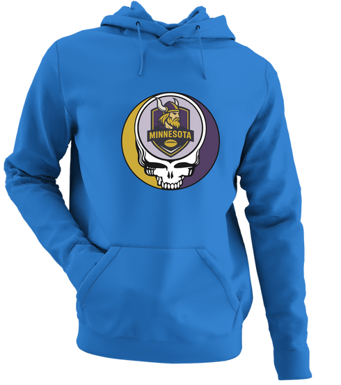 Minnesota Football - Premium Grateful Dead Hoodie - Royal - 5
