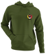University of Maryland Football - Premium Grateful Dead Left Chest Hoodie - Military Green - 7