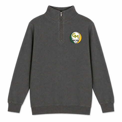 George Mason University - Premium Grateful Dead Quarter-Zip Pullover - Charcoal - 6