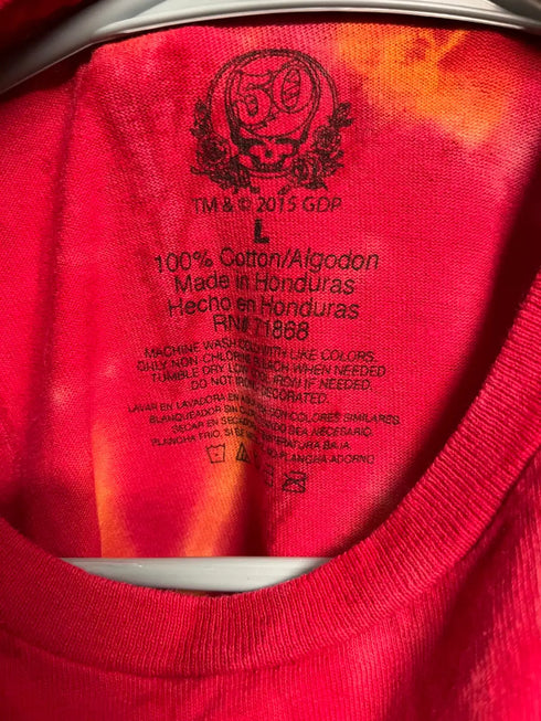 Grateful Dead - Grateful Dead SYF Tie Dye Red Yellow - 50th Anniversary - L - StealieShop