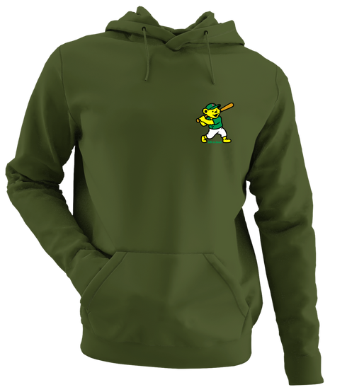 Baseball Bear - Life is dead.® - Premium Grateful Dead Left Chest Hoodie - Military Green