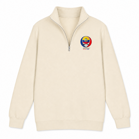 Ecuador FIFA World Cup - Premium Grateful Dead Quarter-Zip Pullover - Sand - 2