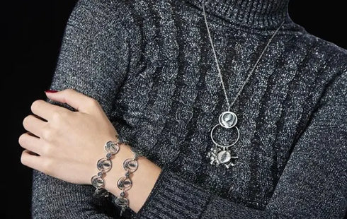 Grateful Dead - Limited Edition - Cornell '77 - Steal Your Face Sterling Silver Charm Catcher Necklace - StealieShop