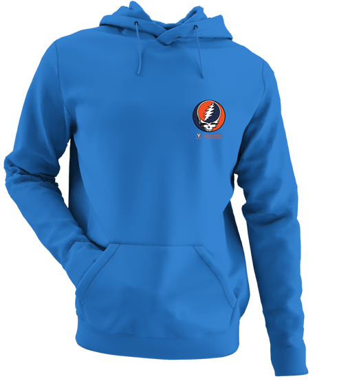 University of Virginia - Premium Grateful Dead Left Chest Hoodie - Heather Royal - 5