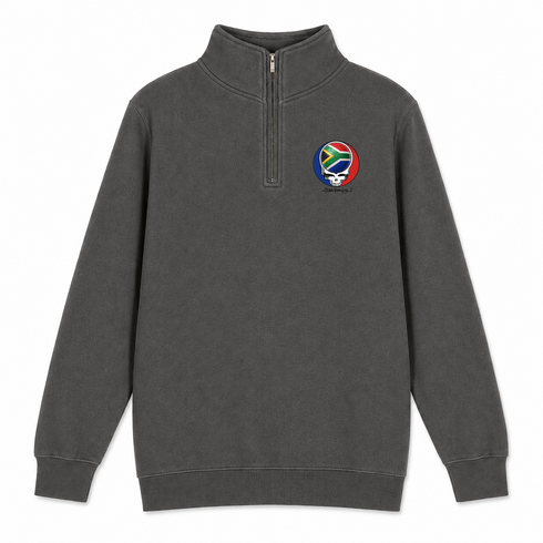 South Africa FIFA World Cup - Premium Grateful Dead Quarter-Zip Pullover - Charcoal - 6
