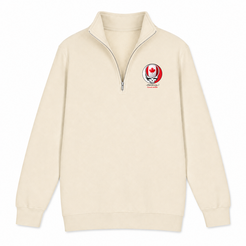 Canada FIFA World Cup - Premium Grateful Dead Quarter-Zip Pullover - Sand - 2