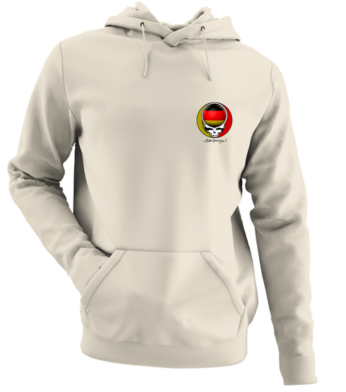 German FIFA World Cup - Premium Grateful Dead Left Chest Hoodie - Sand - 3