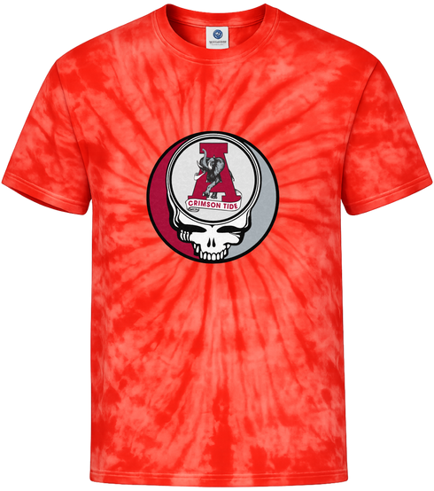 Alabama Vintage Cecil Stealie Tie-Dye Grateful Dead T-Shirt