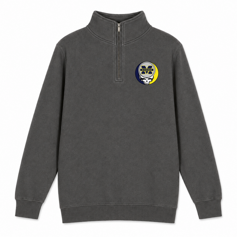 University of Michigan - Premium Grateful Dead Quarter-Zip Pullover - Charcoal - 5