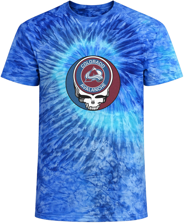 Colorado Avalanche Tie-Dye Grateful Dead T-Shirt