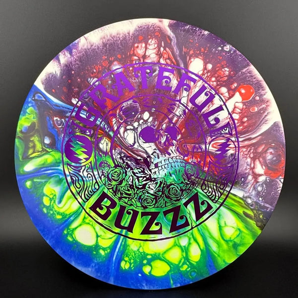Grateful Dead - White ESP Buzzz - Grateful Buzzz - Doodle Discs Dyed - StealieShop